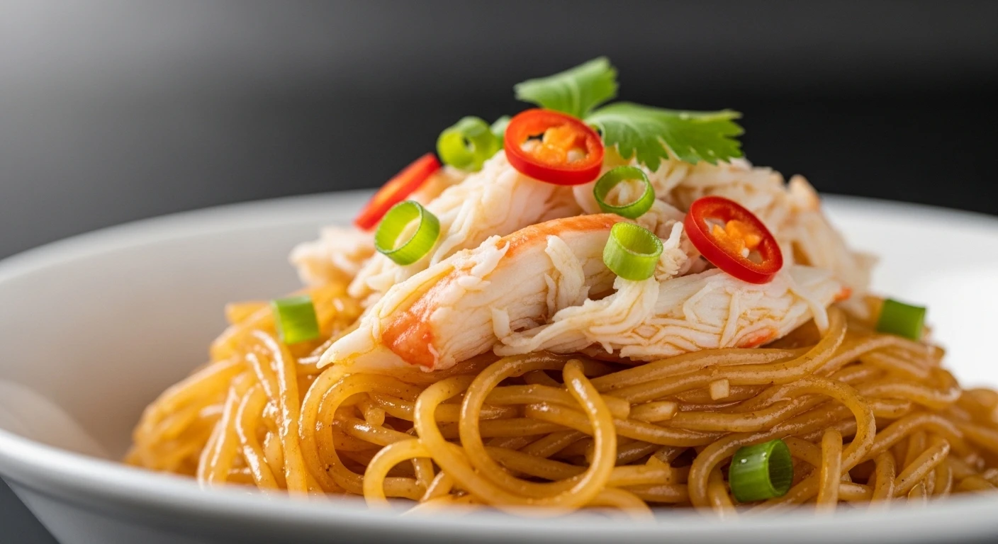 Miến Cua Tay Cầm Sốt X.O hấp dẫn