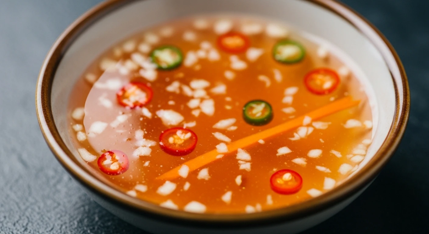 Pha nước chấm nem cua bể