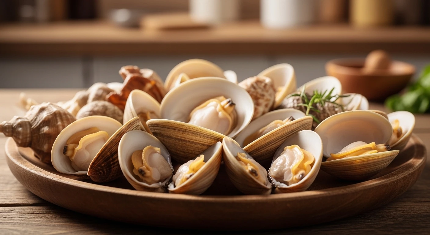 Nghêu sò ốc sạch cát sau khi ngâm