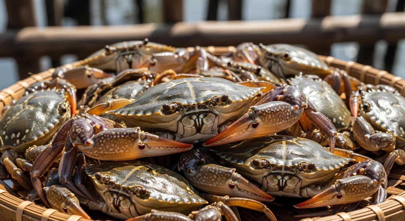 Ba khía tươi sống