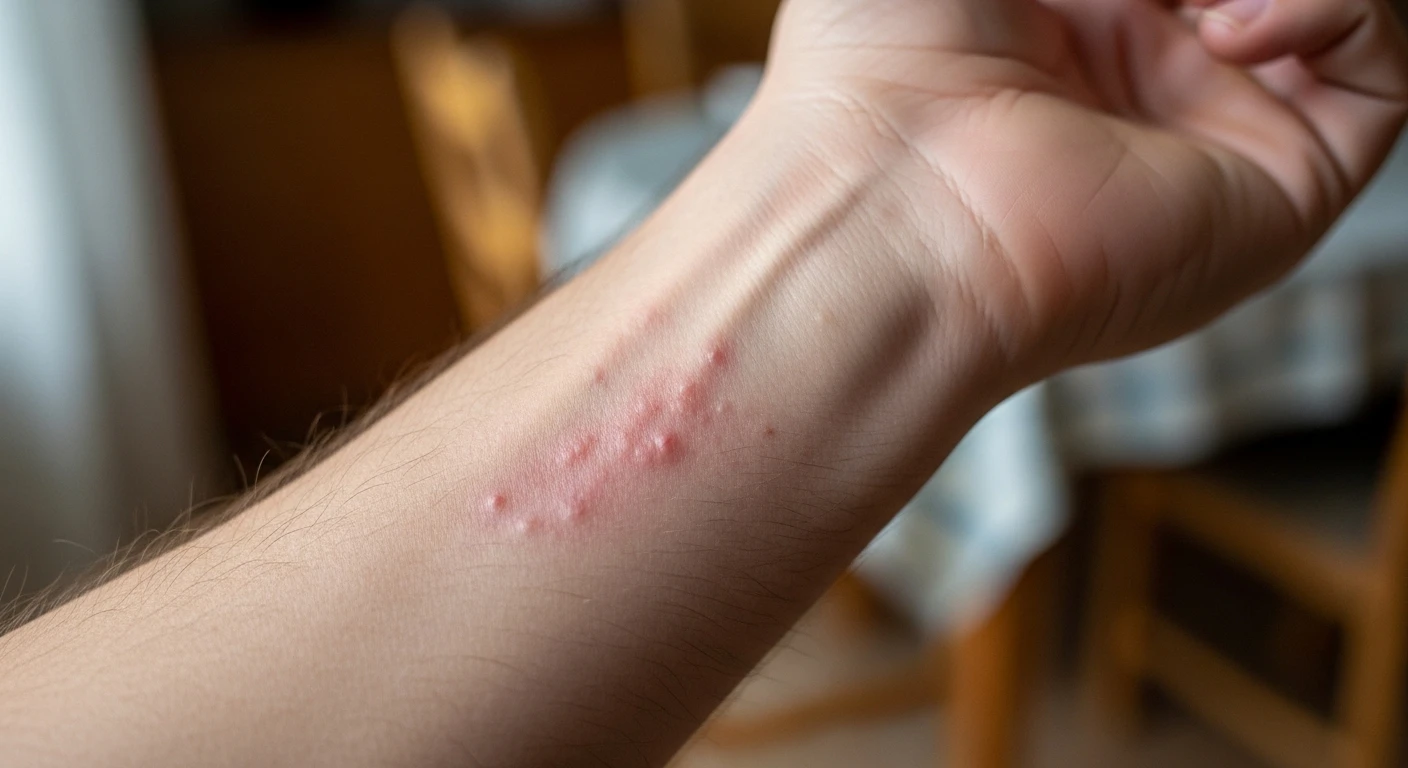 Người bị nổi mẩn ngứa sau khi ăn vỏ tôm