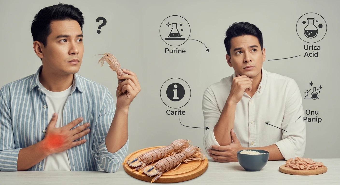 Người bệnh gút thắc mắc về việc ăn bề bề