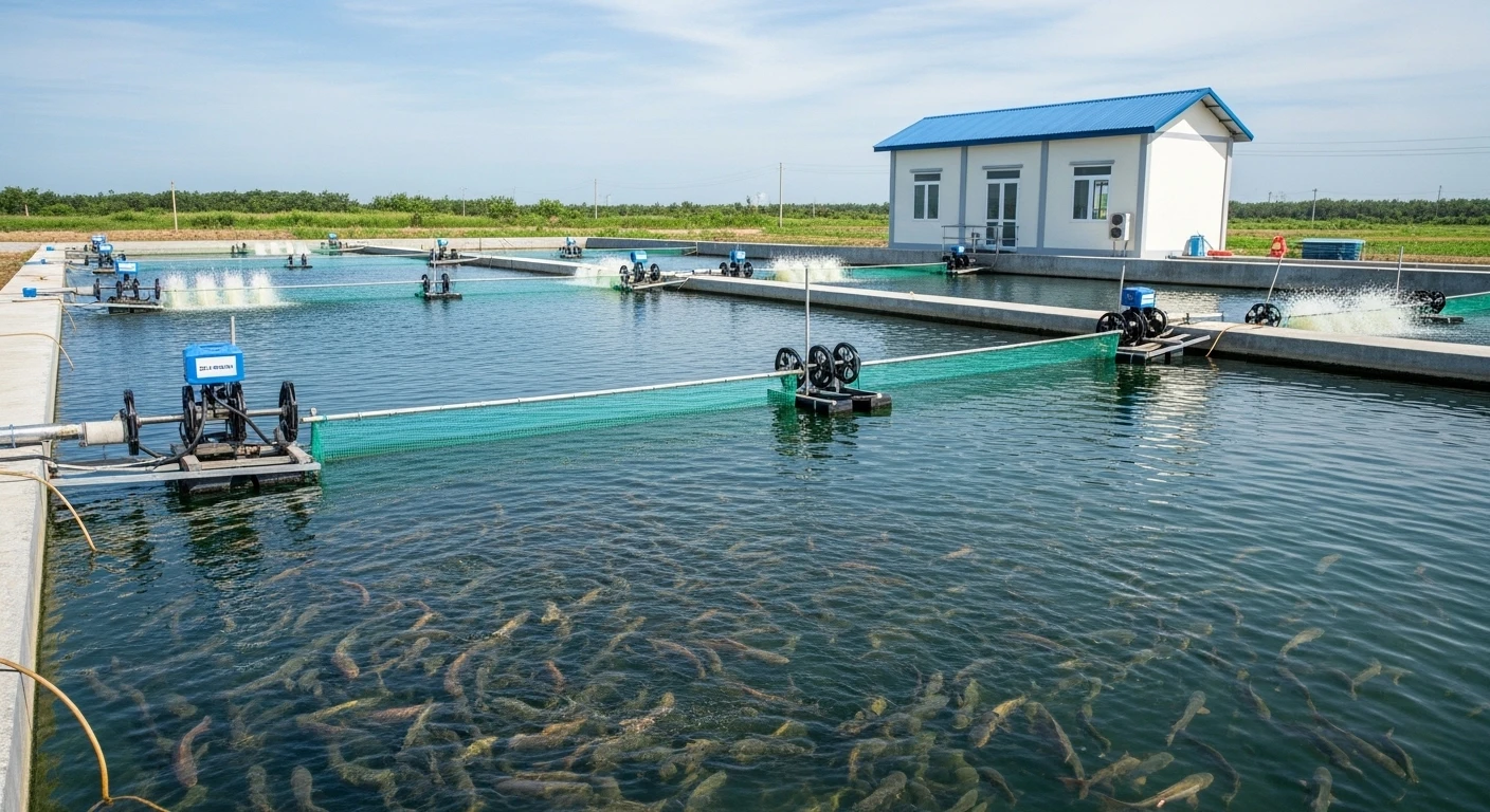 Mô hình nuôi tôm công nghệ cao chống xâm nhập mặn