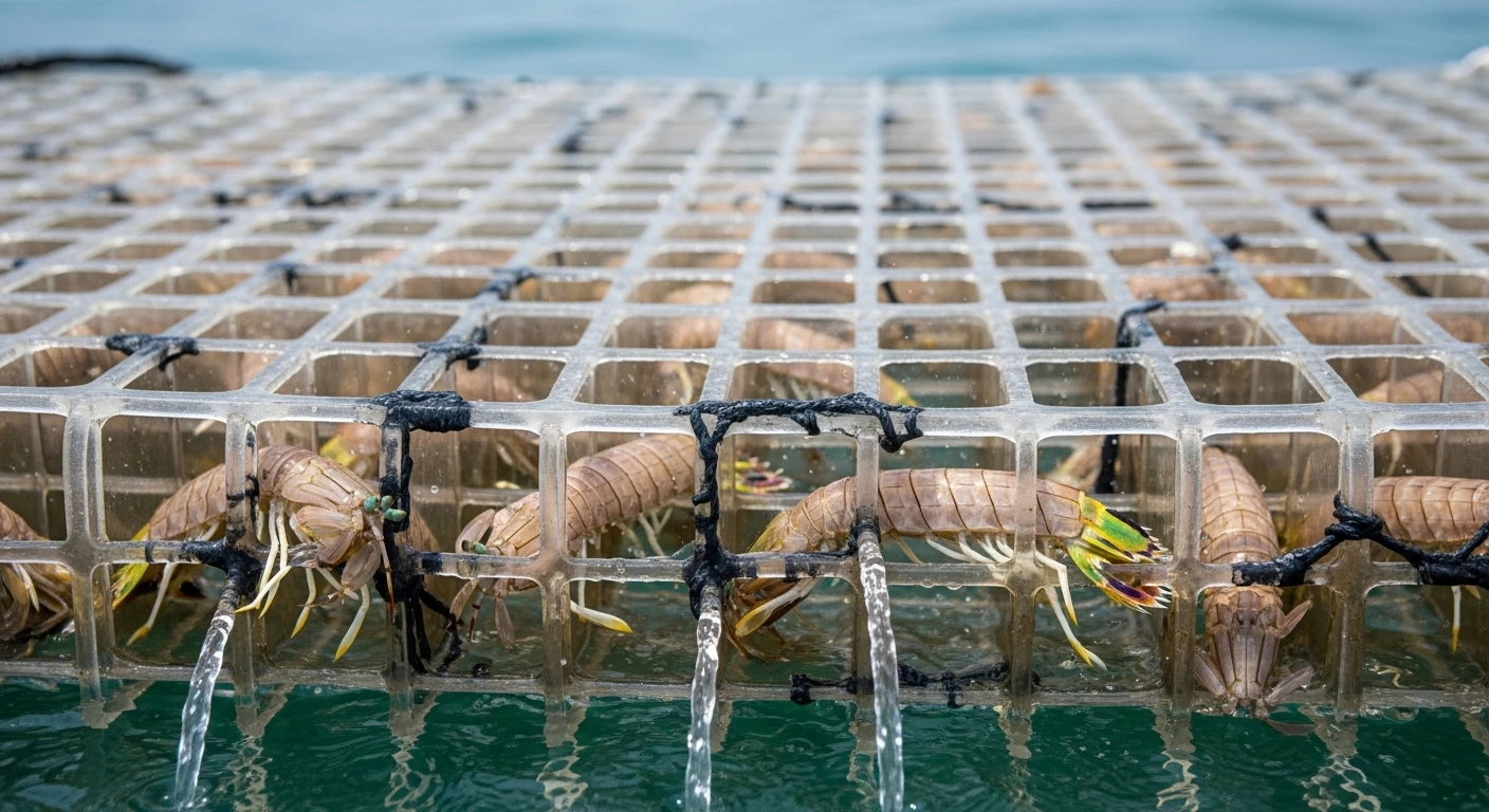 Cận cảnh lồng nhựa nuôi bề bề từng ô