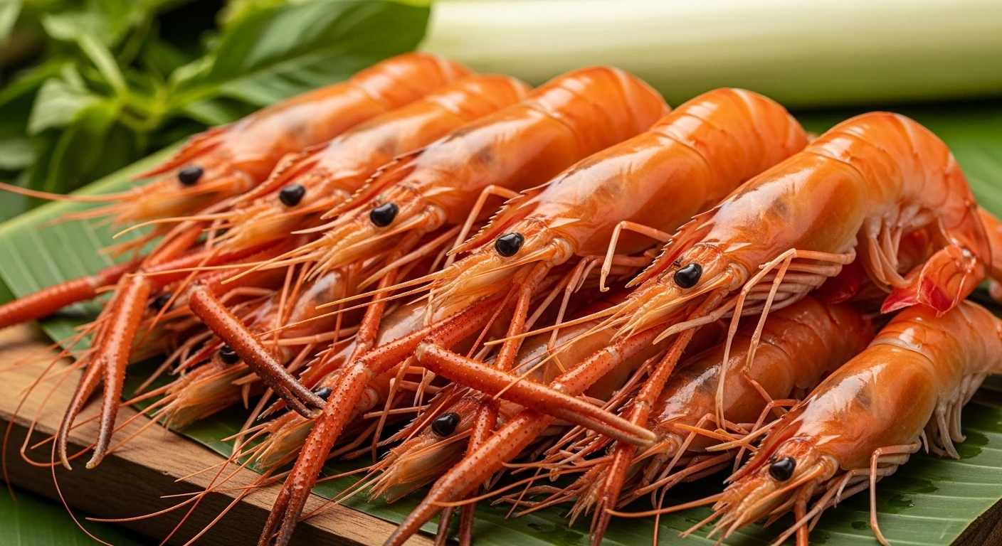 Tôm càng xanh tươi ngon được thu hoạch từ mô hình Aquaponics