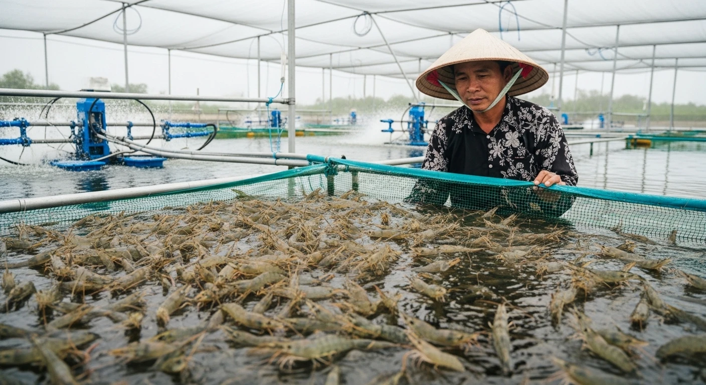 Mô hình nuôi tôm thẻ chân trắng ứng dụng công nghệ vi sinh