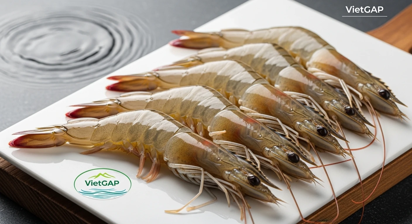 Tôm thẻ chân trắng chất lượng cao đạt chuẩn VietGAP