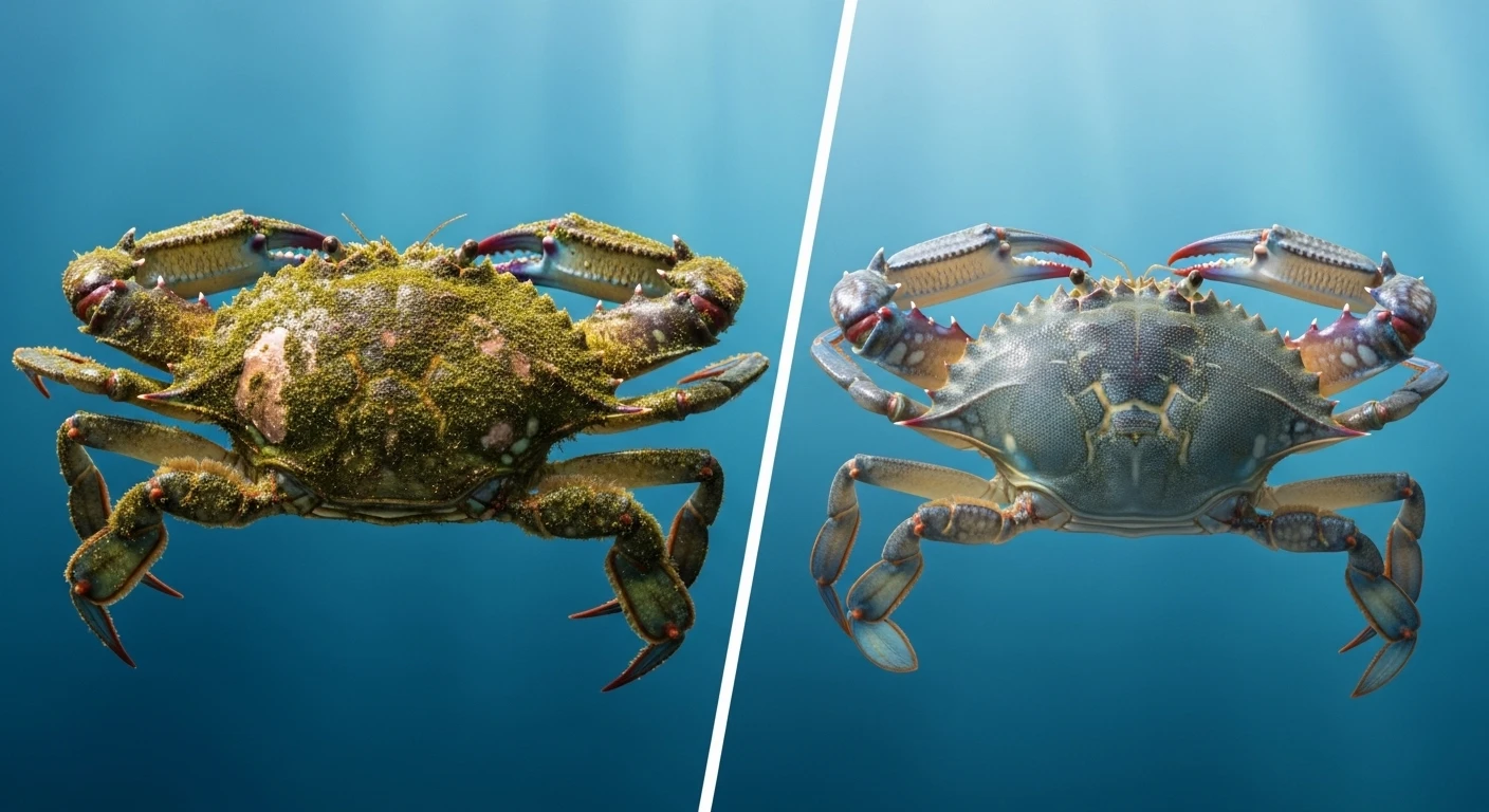 Phân biệt cua biển tự nhiên và cua nuôi