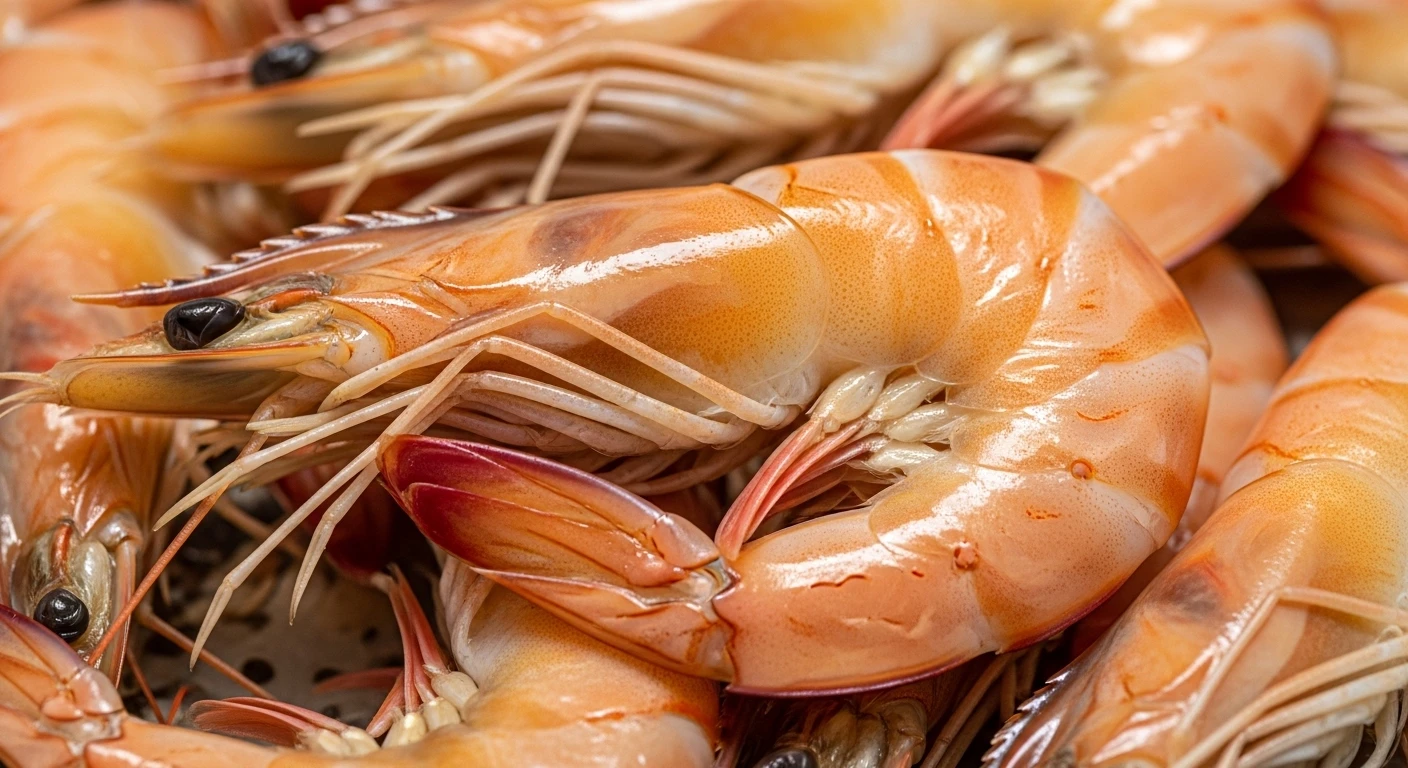 Cận cảnh khớp nối lỏng lẻo của tôm nuôi