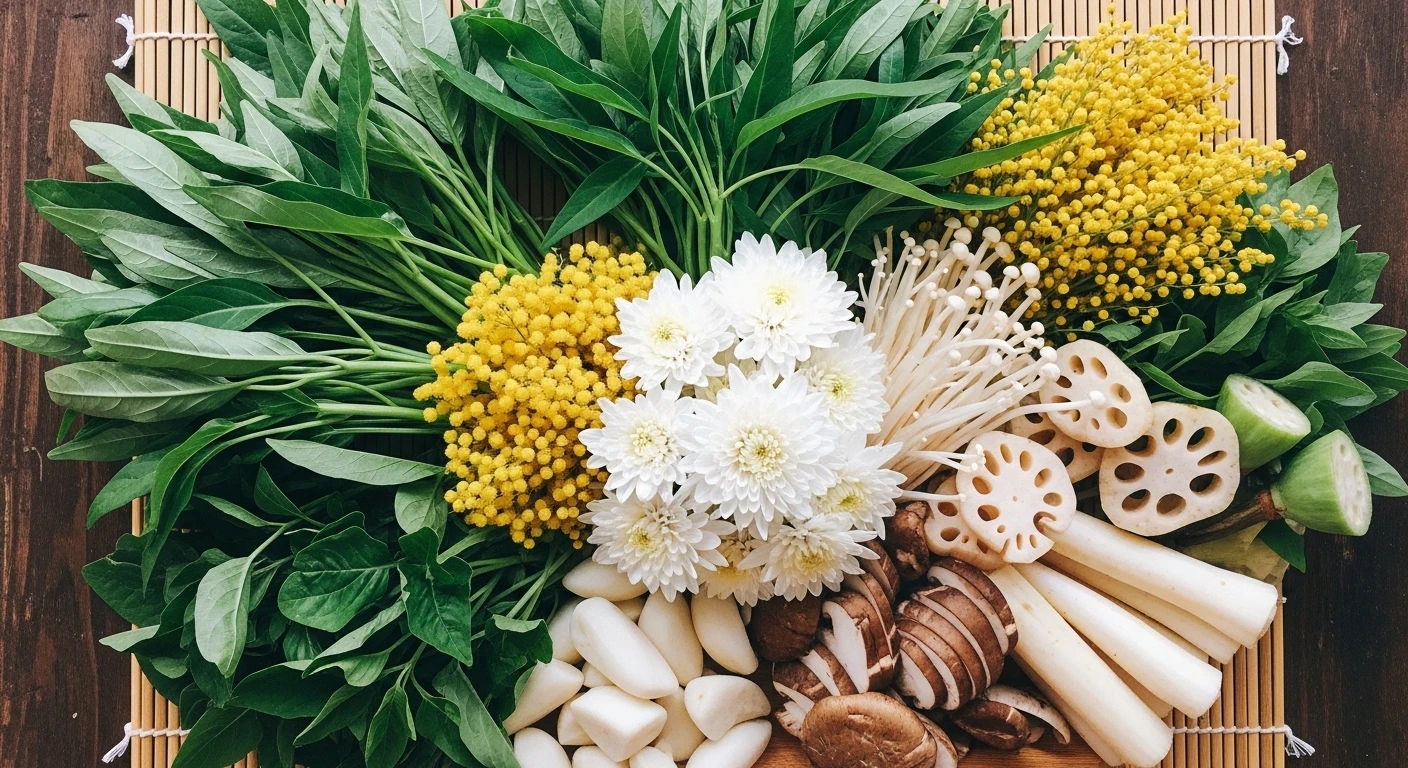 Các loại rau ăn kèm lẩu