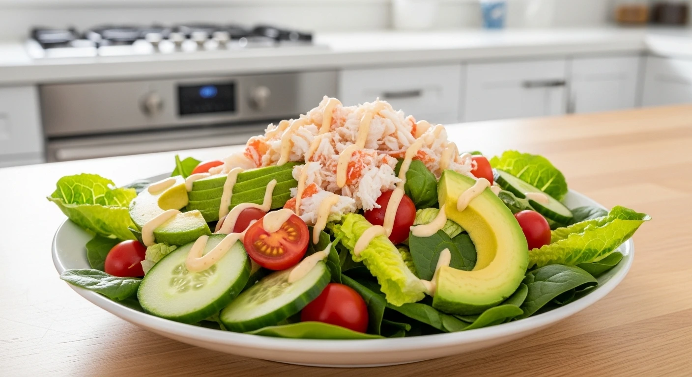 Salad cua tươi ngon cho bà bầu