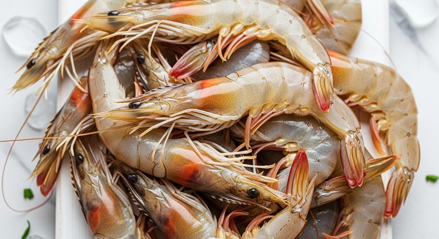 Tôm thẻ tươi rói, vỏ mỏng, thịt ngọt