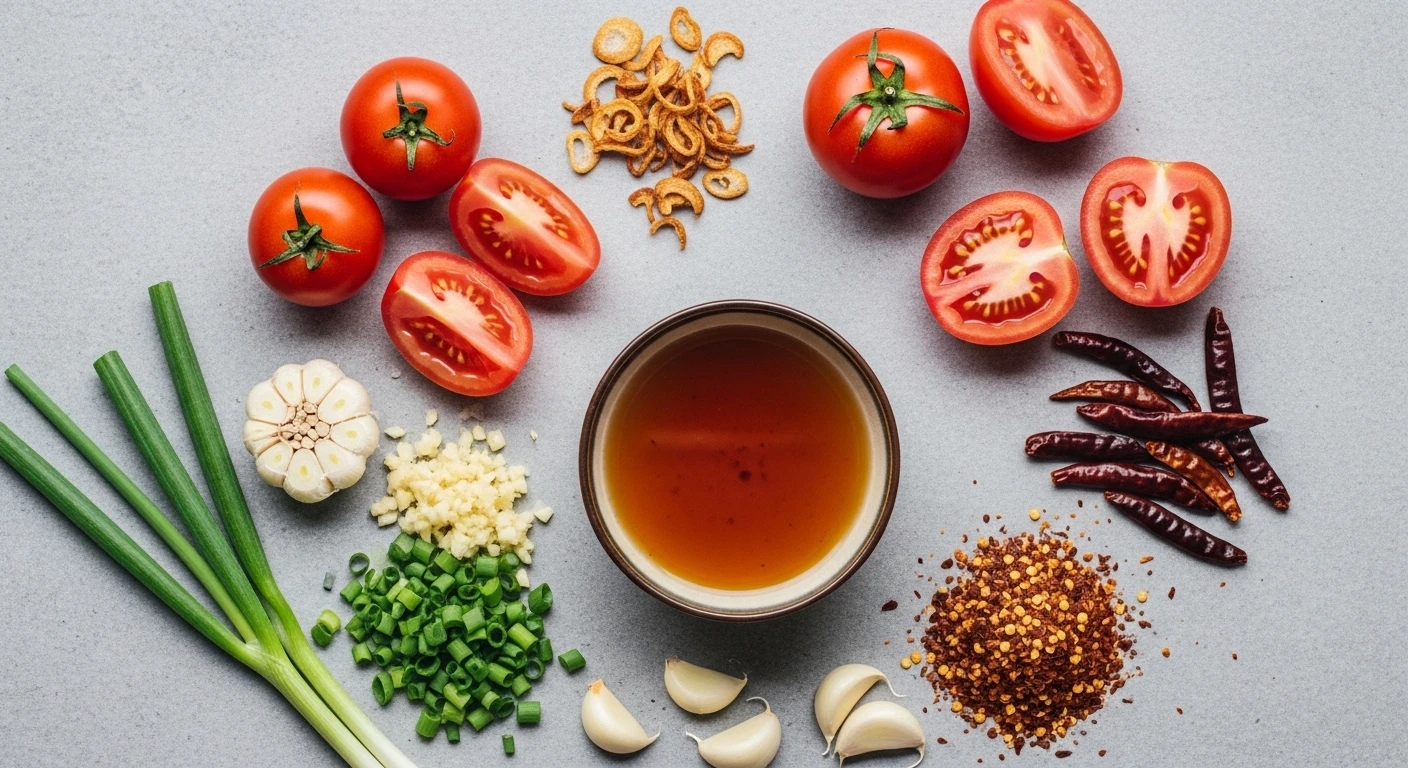 Bánh tráng nướng với sốt ba khía cà chua bằm