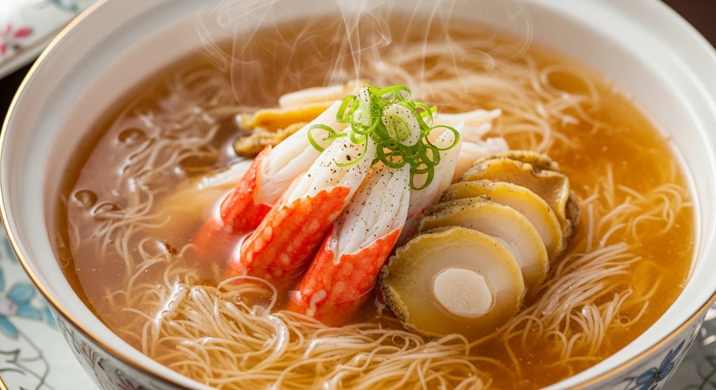 Bát súp cua bào ngư tổ yến thượng phẩm hấp dẫn