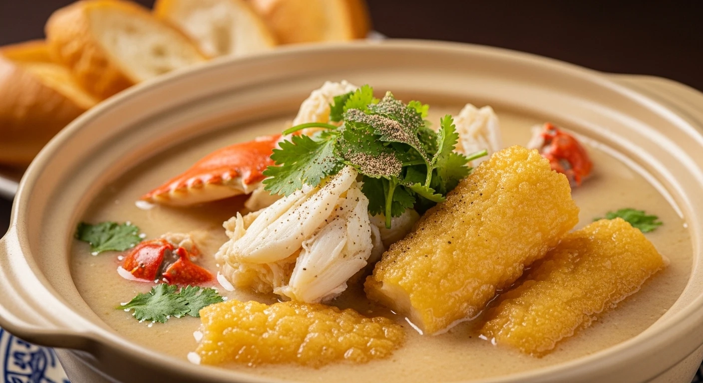 Bát súp cua bong bóng cá Chợ Lớn thơm lừng