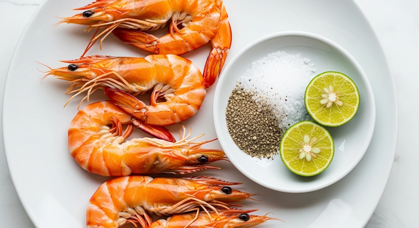 Tôm sú luộc chấm muối tiêu chanh đơn giản mà ngon