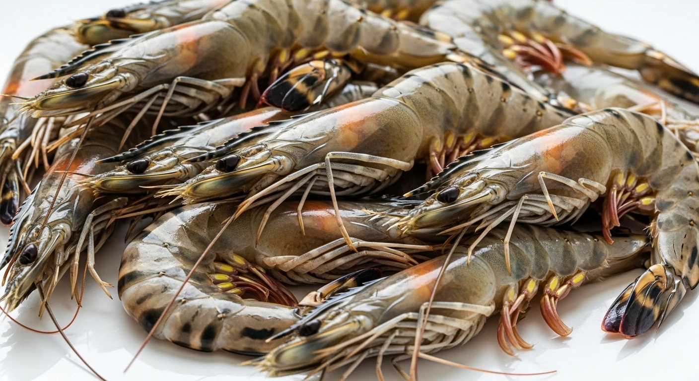 Đầu tôm sú bị đen với các đốm đen li ti