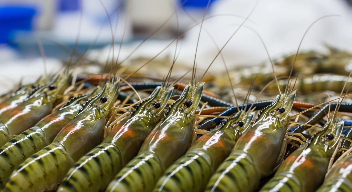 Tôm càng xanh bị ốp vào đầu mùa khô