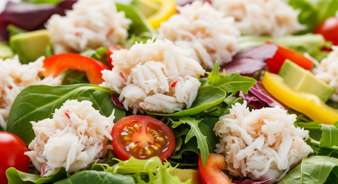 Salad cua thịt tươi ngon dinh dưỡng