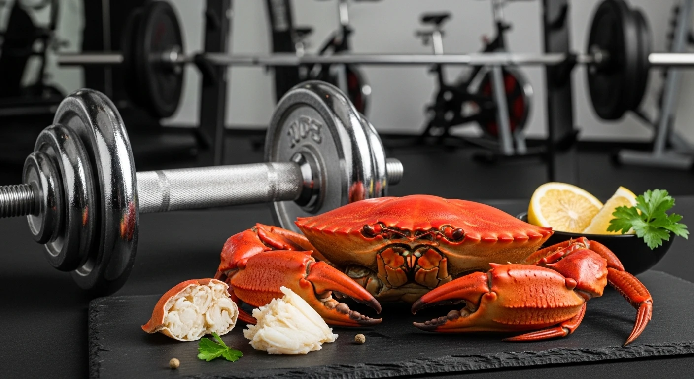 Dân tập gym ăn thịt cua xây dựng cơ bắp