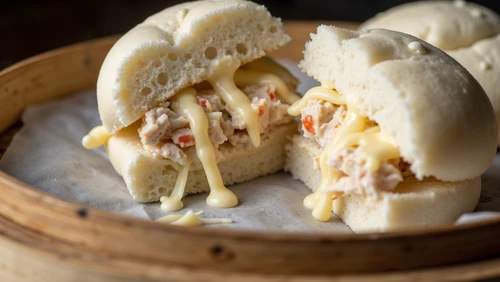 Bánh Bao Nhân Cua Phô Mai Kéo Sợi: Món Ăn Vặt Đốn Tim Giới Trẻ