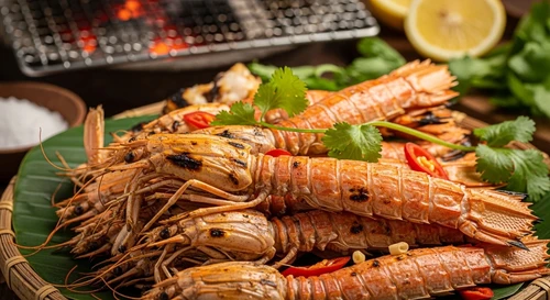 Bề Bề Nướng Mọi Trên Than Củi