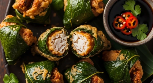 Black Pepper Roasted Crab Wrapped in Betel Leaves and Deep Fried: Sold Out at Pubs