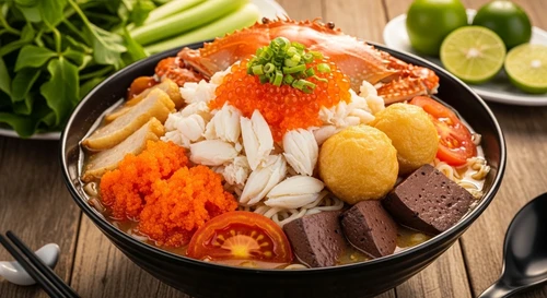 Bún Rêu Cua Biển Khổng Lồ: Nâng Cấp Bữa Sáng Cuối Tuần