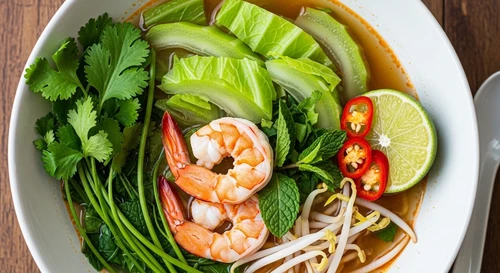 Canh Chua Tôm Sú Bạc Liêu Nấu Cùng Bông Súng Bạc Hà Thanh Mát