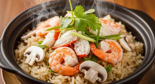 Cháo Bề Bề Tôm Thịt Nấm Rơm