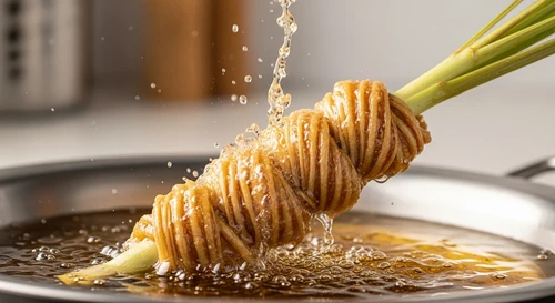 Chạo Tôm Bọc Sả Chiên Vàng Miền Trung