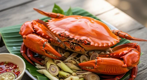 Coconut Coconut Steamed Mud Crab: A Mekong Delta Specialty