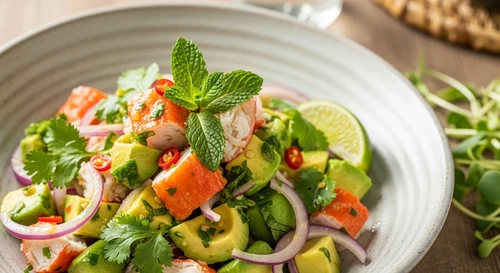 Avocado and Crab Meat Salad: A Refreshing Summer Starter