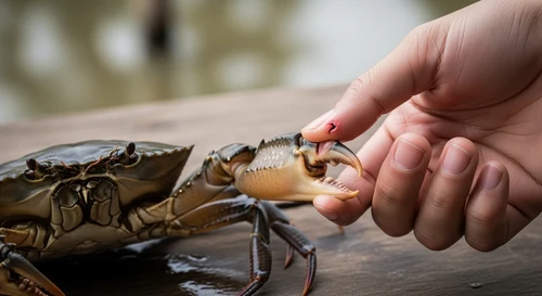 First Aid for Crab Claw Pinches to Prevent Infection