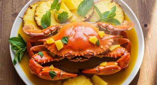 Cua Hấp Nước Dừa Dứa: Tuyệt Đỉnh Thanh Mát Vùng Tây Nam Bộ