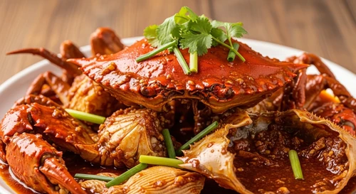 Cua Sốt Chao Đỏ Kiểu Hoa