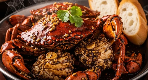 Cua Sốt Tiêu Đen Kiểu Malaysia