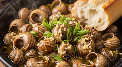 Garlic Butter Sweet Snails with Bread