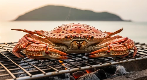 Ghẹ Mặt Trăng Đảo Phú Quý Nướng Mọi Ngọt Thấu Tâm Can