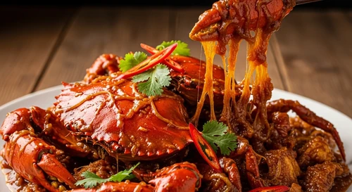 Ghẹ Rang Me Dừa Kéo Chỉ