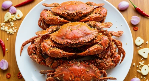 Ghẹ Rang Muối HongKong Khô Ráo