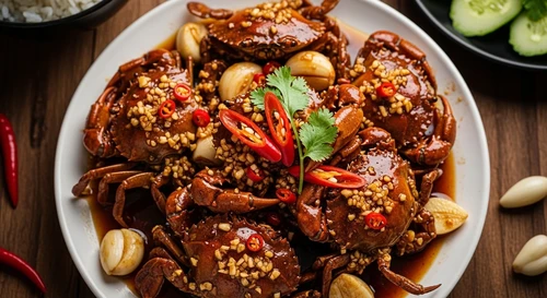 Ghẹ Sữa Rim Tỏi Ớt Mặn Ngọt