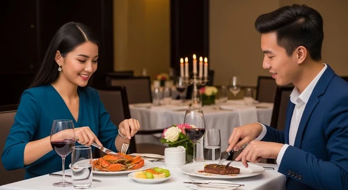 Buổi hẹn hò đầu tiên: Nên ăn cua hay ăn bò bít tết?