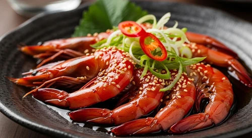Ganjang Saeu: Korean Soy-Marinated Raw Shrimp
