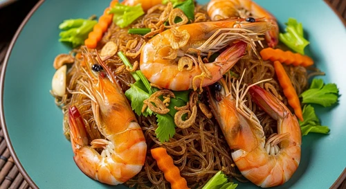Miến Xào Tôm Càng Xanh Tay Cầm: Món Ăn Gây Thương Nhớ Tại Đảo Ngọc Phú Quốc