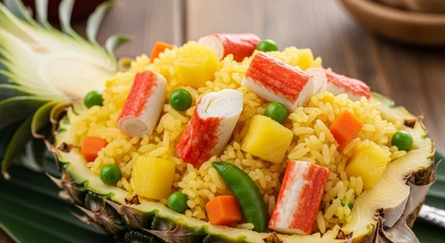 Pineapple Seafood & Crab Fried Rice