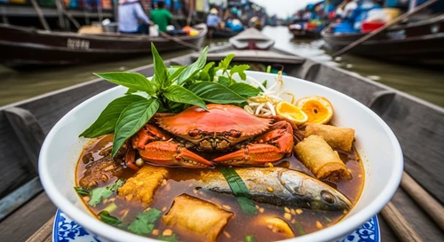 Review Quán Bún Mắm Ba Khía Nổi Tiếng Nhất Chợ Nổi Cái Răng