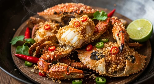 Salt and Chili Toasted Crab (Cua Rang Muoi): Spicy, Salty, Addictive