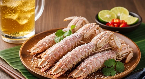 Snow Salt Roasted Mantis Shrimp (Tom Tit)