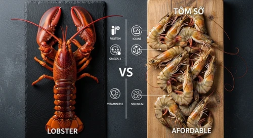 Bảng So Sánh Chỉ Số Dinh Dưỡng: Tôm Hùm Trăm Đô Có Bổ Hơn Tôm Sú Bình Dân?